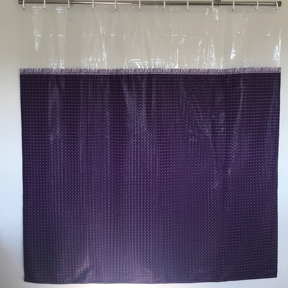 3D Purple Shower Curtain🍆 - Picture 3 of 7